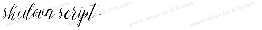 sheilova script字体转换
